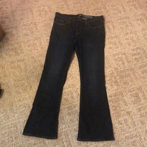 Gap mid rise trouser flare jeans